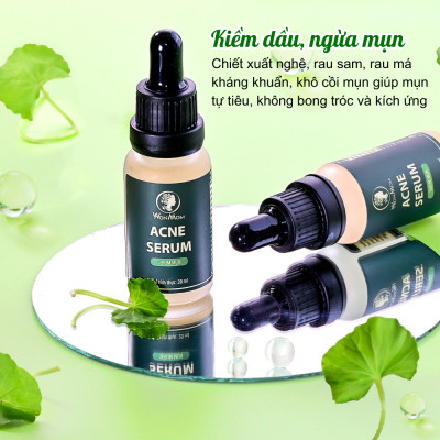 Bộ trắng da, sạch mụn nám cao cấp Wonmom ( Sữa rửa mặt+ Scrub nghệ+ Kem nghệ tươi + Serum mụn + Mặt nạ nghệ + Xông mặt )