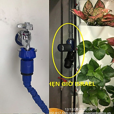 Bộ Hẹn Giờ Tưới Cây Tự Động nhập khẩu Israel dùng pin Hiệu Aquapro nhỏ gọn và tiết kiệm thời gian tưới hàng ngày (Van điều khiển tưới cây tự động)