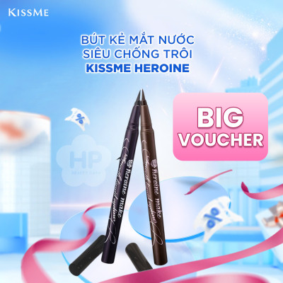 Bút Kẻ Mắt Nước Không Trôi Không Lem Kissme Heroine Make Nét Siêu Sắc Mãnh (3 Màu)