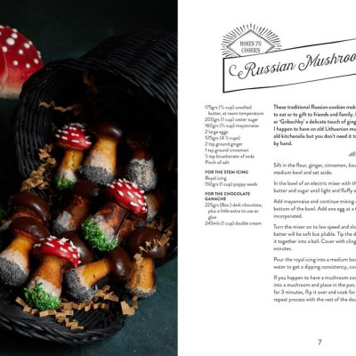 Sách - The Book Of Gingerbread - 50 Spiced Bakes, Houses, Cookies, Desserts and by Helena Garcia (UK edition, Hardcover)