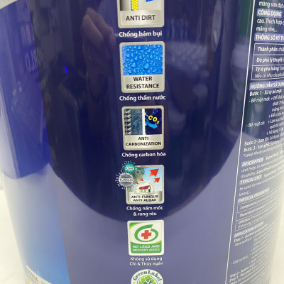 Sơn nước siêu cao cấp Toa SuperShield ngoại thất màu xám 8257_15L