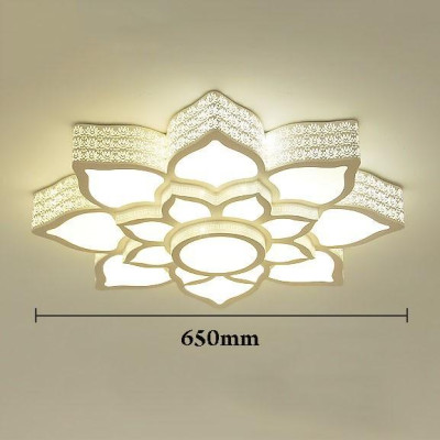 Đèn trần LONER trang trí nội thất hiện đại với 3 chế độ ánh sáng - kèm điều khiển từ xa.