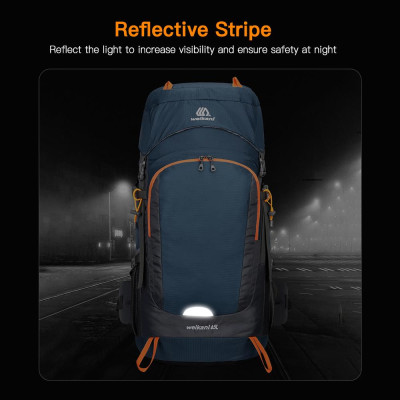 Weikani 65L Chống Nước Đi Bộ Đường Dài Ba Lô Có Che Mưa Thể Thao Du Lịch Daypack Cho Cắm Trại Leo Núi Leo Núi