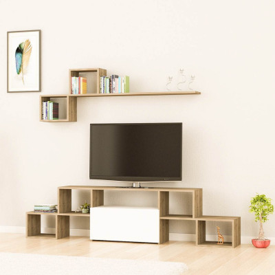 Kệ tivi gỗ công nghiệp cho phòng ngủ SMLIFE Topline