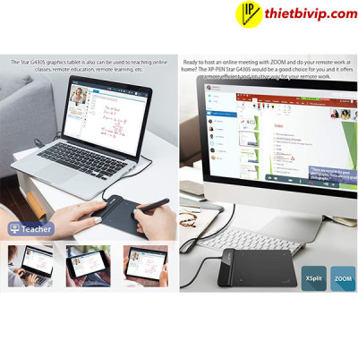 Bảng Vẽ Điện Tử XP-Pen Star G430S Siêu Mỏng Lực Nhấn 8192 Chơi OSU, Ký Tên Điện Tử - Hàng Chính Hãng