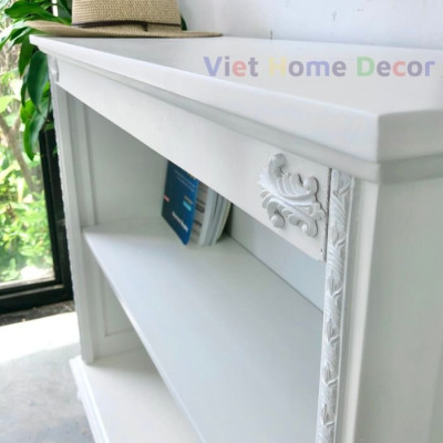 Kệ 2 Tầng Shabby Chic  Phong Cách Sang Trọng 1724 - Thương hiệu Viet Home Decor