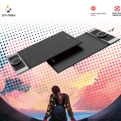 Bảng Vẽ Điện Tử XP-Pen Deco Pro Medium 11x6inch 8192 Lực Nhấn, 2 Dial, Tương Thích Thiết Bị Di Động Android - Hàng Chính Hãng