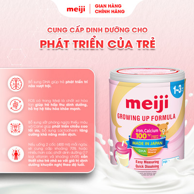 Sản Phẩm Dinh Dưỡng Công Thức Meiji Growing Up Formula - Nhập khẩu chính hãng (800g)