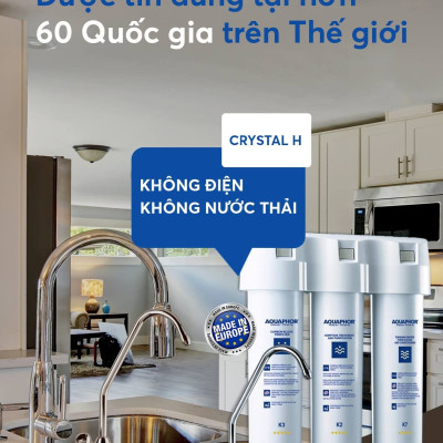 Bộ lọc Nano Aquaphor Crystal H - Hàng Chính Hãng