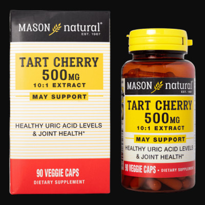 Viên Uống Hỗ Trợ Bệnh Gout Mason Natural Tart Cherry – Giúp Giảm Acid Uric Trong Máu (Hộp 90 viên)
