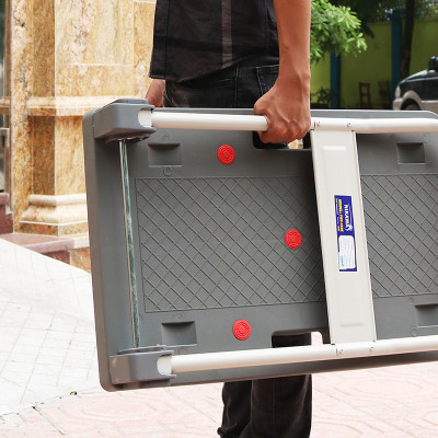 Xe Đẩy Hàng Nikawa FWS-150DS/300DS tải trọng 150-300kg sàn nhựa bánh xe cao su cao cấp. bảo hành 18 tháng - Xám