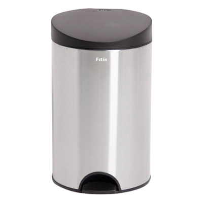 Thùng rác inox FITIS đạp tròn nhỏ RPS1-901 - inox - 12L