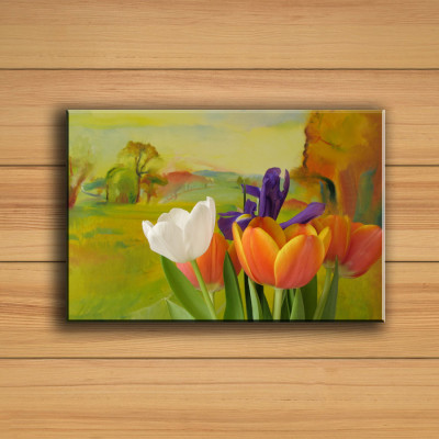 Tranh Canvas Vicdecor TCV0003 Hoa Nghệ Thuật 3