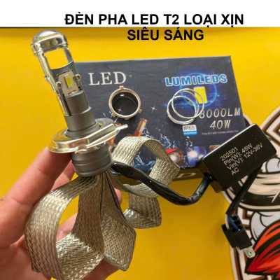 Đèn Bi LED T2 Siêu Sáng Cho Xe Máy Ô Tô – Chiếu Xa Rõ Nét, Tiết Kiệm Điện, Dễ Lắp Đặt