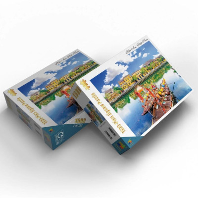 Bộ Tranh Ghép Hình Minh Châu - 60 x 80 cm (1500 Mảnh Ghép) - Hallstatt Austria