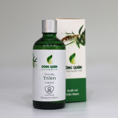 Tinh Dầu Tràm Nguyên Chất Đông Quân Lành Tính, Có Tác Dụng Giữ Ấm Cơ Thể, Phòng Tránh Cảm Mạo, An Toàn Cho Trẻ Nhỏ 100ml/lọ