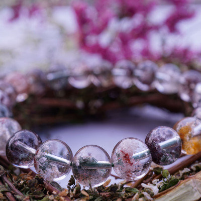 Vòng tay phong thủy đá Thạch Anh Ưu Linh Ngũ Sắc, Vòng tay đá Thạch Anh Ưu Linh Ngũ Sắc VIP cao cấp