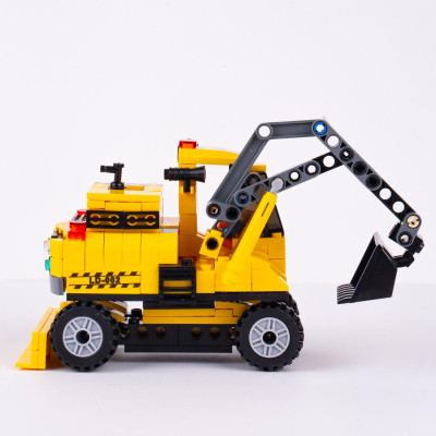 Đồ Chơi Lắp Ráp Máy Xúc Đào Thủy Lực 2 Trong 1 - Hydraulic Excavator - Toys&Joys 8632 (268 Mảnh Ghép)