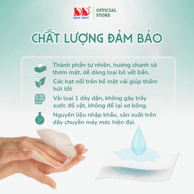 Combo 10 gói  Khăn lau bếp Angela vải bi 30 tờ (24x31cm) hương chanh diệt khuẩn và khử mùi tối đa