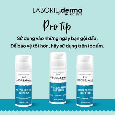 Serum dưỡng giúp phục hồi tóc LABORIE derma Molecular Repair Hair Serum 90ml