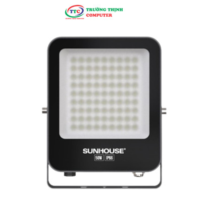 Đèn pha LED SUNHOUSE Spec SHE-LSPPL01.50W Sử dụng Chip LED ,Tuổi thọ 25.000 giờ, chuẩn IP66, chống nước