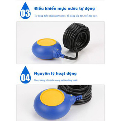 Phao điện máy bơm nước - Chống tràn, chống cạn tự động 5m 