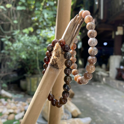 Vòng tay gỗ hóa thạch 8ly NHASAN VG05 Món quà tuyệt vời cho người thân