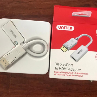 Cáp displayport -> HDMI (L) Unitek (Y - 6332) - HÀNG CHÍNH HÃNG
