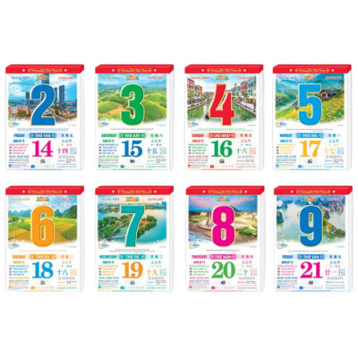 Lịch Bloc Siêu Cực Đại - Chủ Đề Phong Cảnh Việt Nam - Mã Đáo Thành Công - Hương Trang HT3