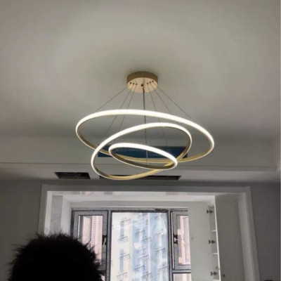 Đèn thả MONSKY ADELE 3 vòng 3 chế độ màu ánh sáng có điều khiển từ xa tiện dụng 20-40-60cm