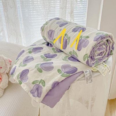 Chăn hè Cotton DULCETT Đũi xơ Đậu Nành mềm mát, Mền hè kích thước 2mx2m3 dùng 4 mùa quanh năm