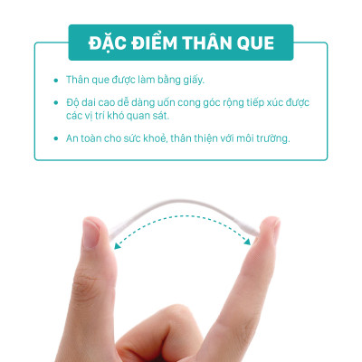 Combo 06 Tăm Bông Niva Cho Trẻ Sơ Sinh Hũ Xoay 400 Que Thân Giấy BHP2 Bông Tự Nhiên Kháng Khuẩn An Toàn, Thân Thiện Môi Trường