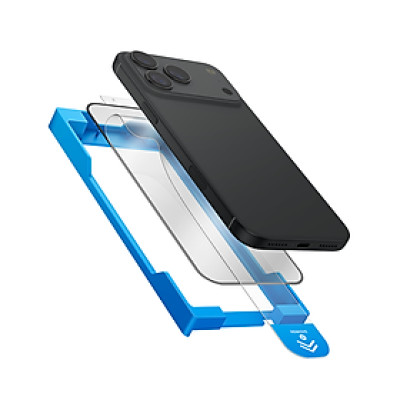 [Dành cho iPhone 17] Kính cường lực cho Iphone 17 Pro/ 17 Pro Max UNIQ OPTIX EXOFIT Trong Suốt/ Chống Nhìn Trộm kèm khung trợ dán_ Hàng chính hãng