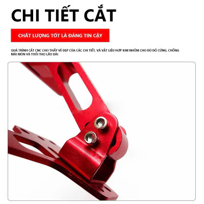 Pát Gập Biển Số Nhôm Hợp Kim Siêu Đẹp, Chống Rung, Hàng Dày Lắp Cho Các Loại Xe Máy