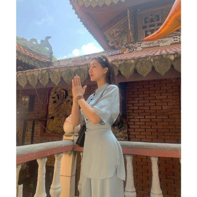 ĐỒ LAM ĐI CHÙA  Tàu Lụa Vải Lụa Tầm