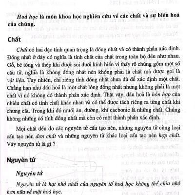 Hóa Học Vô Cơ Nâng Cao Tập 1 - Lý Thuyết Đại Cương Về Hóa Học.