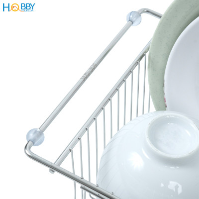 Khay đựng chén đĩa đa năng gác bồn rửa inox 304 Hobby home decor KDC8
