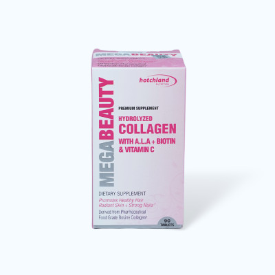 Viên uống Hotchland MegaBeauty ngăn nếp nhăn, làm đẹp da, tóc, móng (Hộp 90 viên)