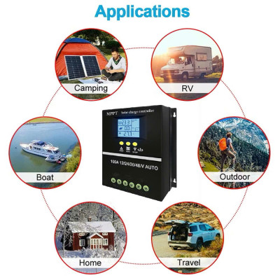 Bộ Sạc Năng Lượng Mặt Trời 80A MPPT Tự Động – Siêu Bền, Bảo Vệ Toàn Diện, Hiệu Suất 99%