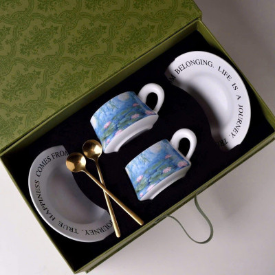 SET 2 TÁCH TRÀ CHIỀU CAO CẤP UK TEMPI Hàng chính hãng