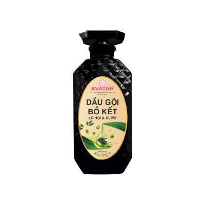 Dầu Gội Phục Hồi Tóc Suôn Mượt Avatar Bồ Kết Lô Hội Và Olive 600mL