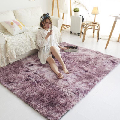 THẢM LÔNG TRẢI SÀN lông xù 2m x 1m6 ( giao mầu ngẫu nhiên ) tặng kèm 1 thảm lau chân