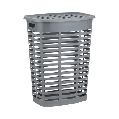 Giỏ Đựng Đồ Giặt Nhựa PP BANJEE Màu Xám W45xD35xH57.5 Cm|Index Living Mall|Nội Thất Thái Lan