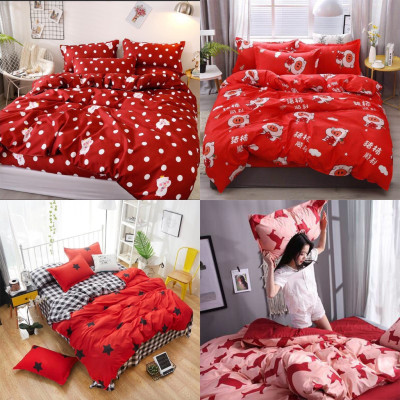Set Vỏ Chăn Ga Gối Cotton Poly Nhập Khẩu gồm ( 1 ga + 2 vỏ gối đầu+ 1 vỏ chăn ). Shop gửi màu ngẫu nhiên