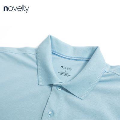 Áo thun nam Polo NOVELTY trơn màu cổ bo 210129N