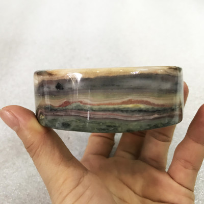 Vòng tay vuông cẩm thạch cho nam bản cao từ 2.5 đến 3cm 