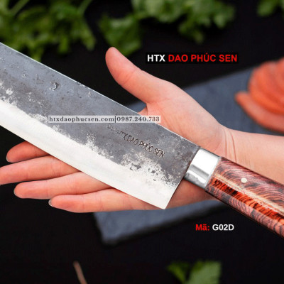 Dao Phúc Sen - Dao Thái 20 Cán Gỗ Cẩm