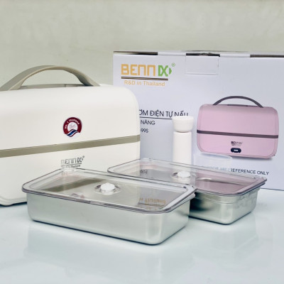 Hộp Đựng Cơm Cắm Điện Văn Phòng Đa Năng Bennix BN-99S- Hàng Chính Hãng