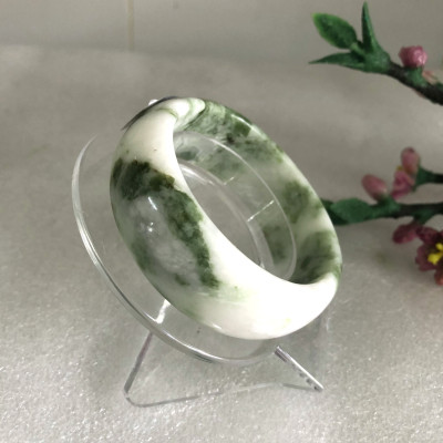 Vòng tay đá cẩm thạch xanh ngọc tự nhiên 100% cho người mệnh Hỏa và Mộc