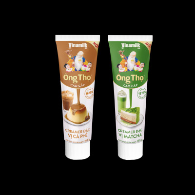 Bộ 24 Tuýp Sữa đặc Ông Thọ Vị Cà Phê - Vị Matcha Dạng Tuýp 165g